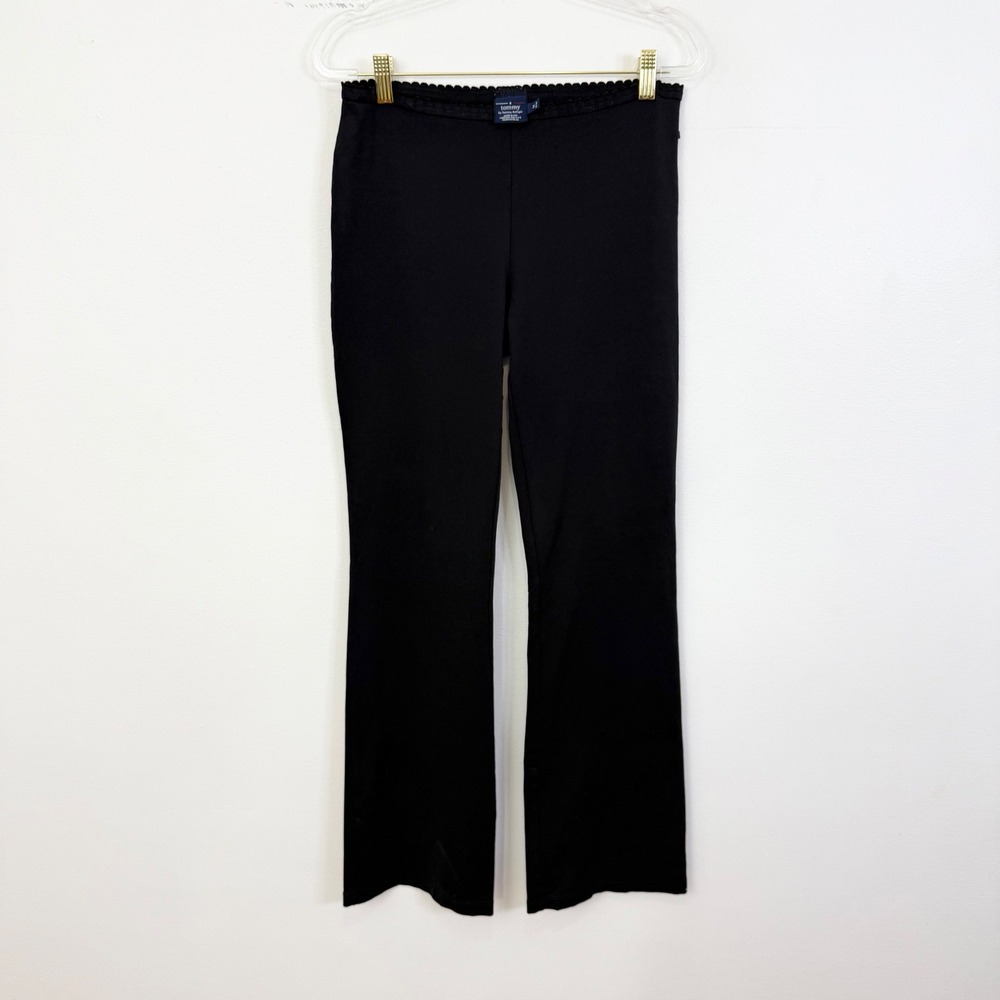 Vintage Y2K Tommy Hilfiger Black Low Rise Flare Pants Size M